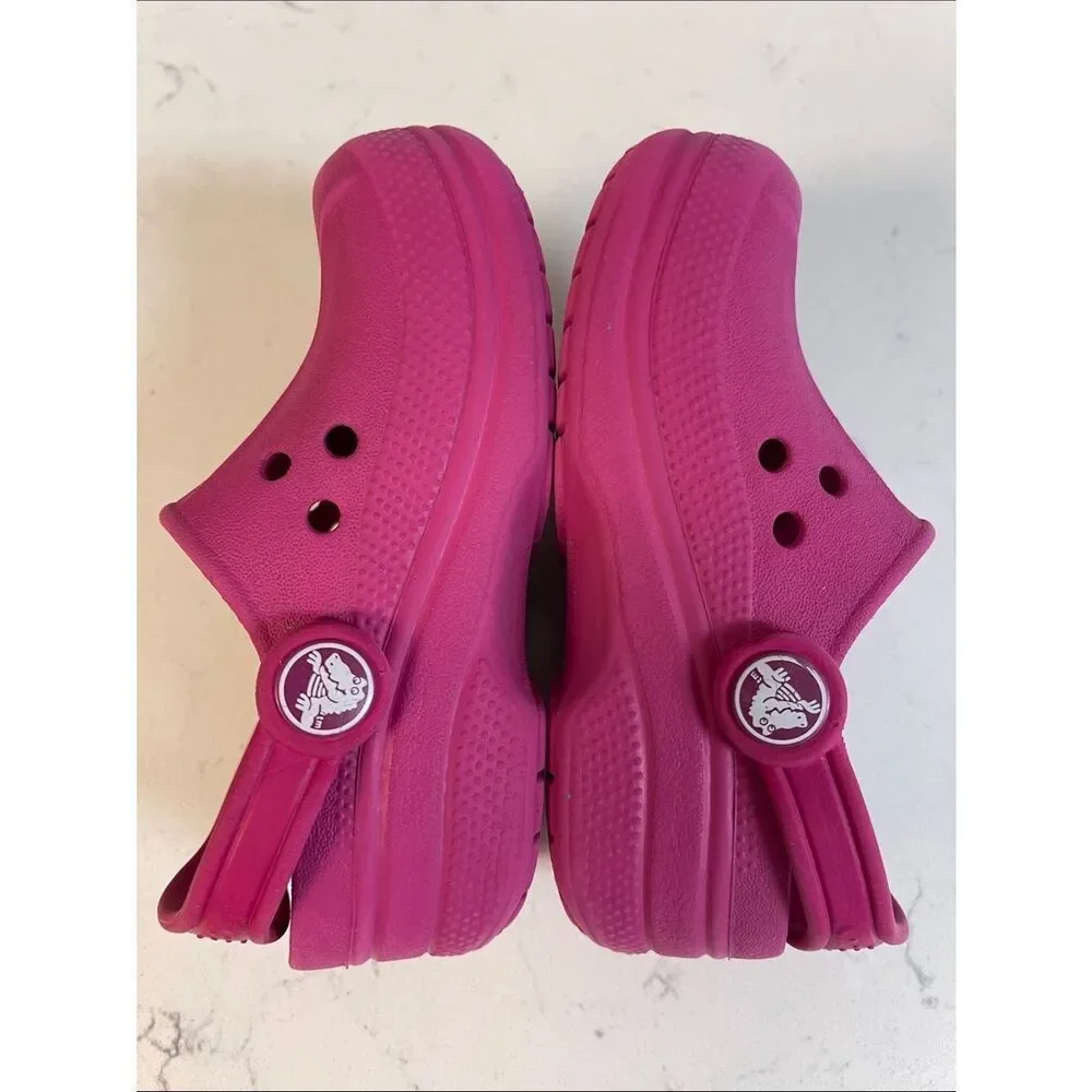 Crocs Baya Old Style Kids Clogs Pink Size 6/7